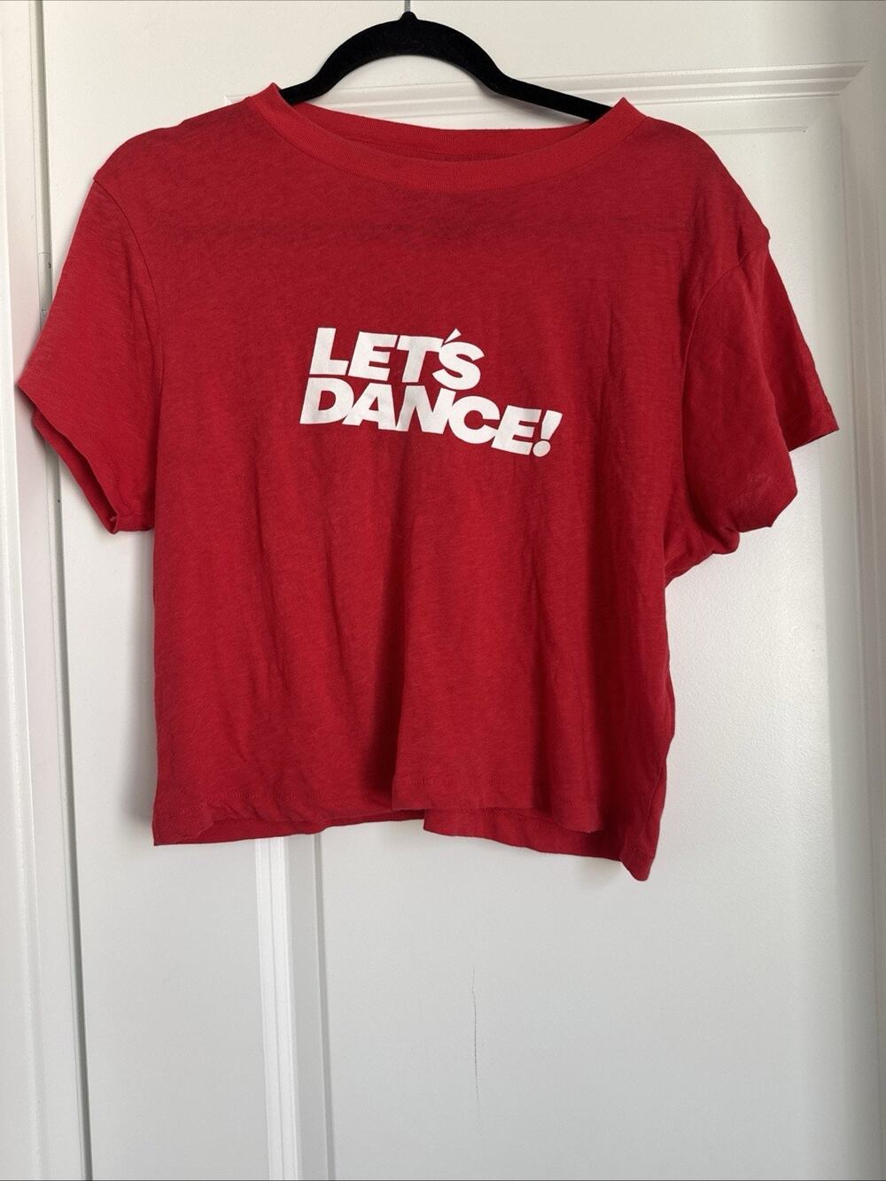 Realisation Par David Bowie Lets Dance T-Shirt Red Limited Edition M Crop Top